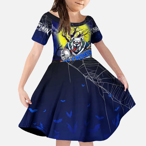 We Are Bulldogs Halloween Family Matching Off Shoulder Maxi Dress and Hawaiian Shirt Pumpkin Scary Spooky Season - Aussie Hoodie