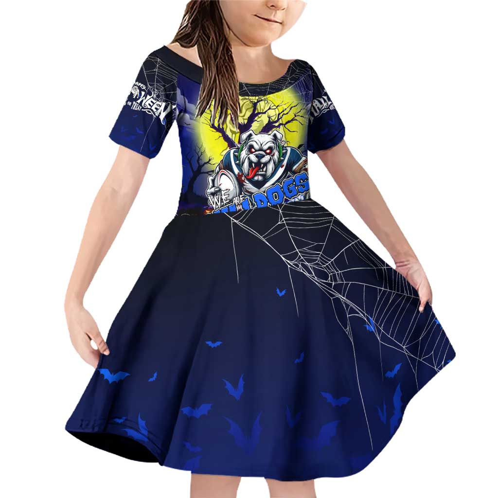 We Are Bulldogs Halloween Family Matching Off Shoulder Short Dress and Hawaiian Shirt Pumpkin Scary Spooky Season - Aussie Hoodie