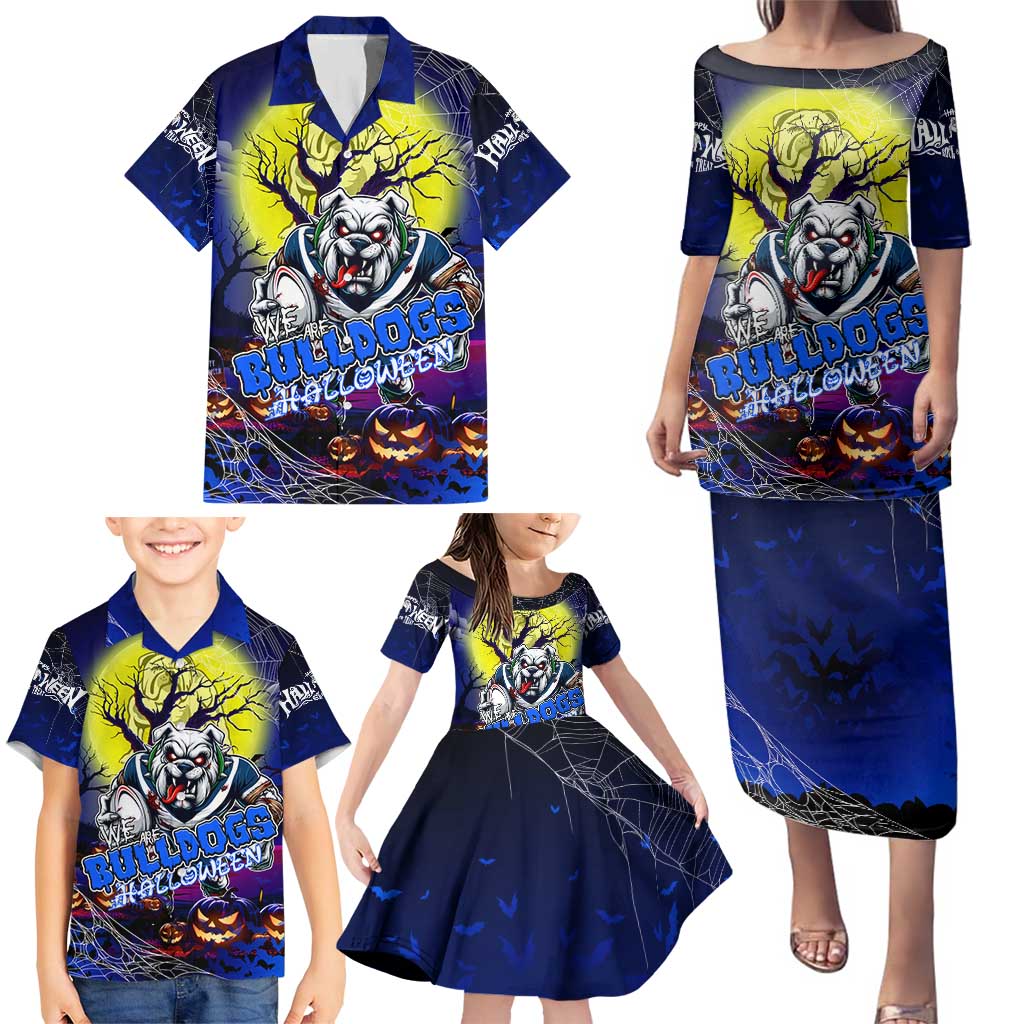 We Are Bulldogs Halloween Family Matching Puletasi and Hawaiian Shirt Pumpkin Scary Spooky Season - Aussie Hoodie