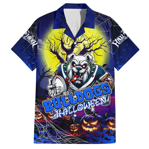 We Are Bulldogs Halloween Family Matching Puletasi and Hawaiian Shirt Pumpkin Scary Spooky Season - Aussie Hoodie