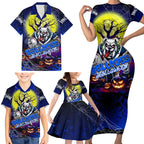 We Are Bulldogs Halloween Family Matching Short Sleeve Bodycon Dress and Hawaiian Shirt Pumpkin Scary Spooky Season - Aussie Hoodie