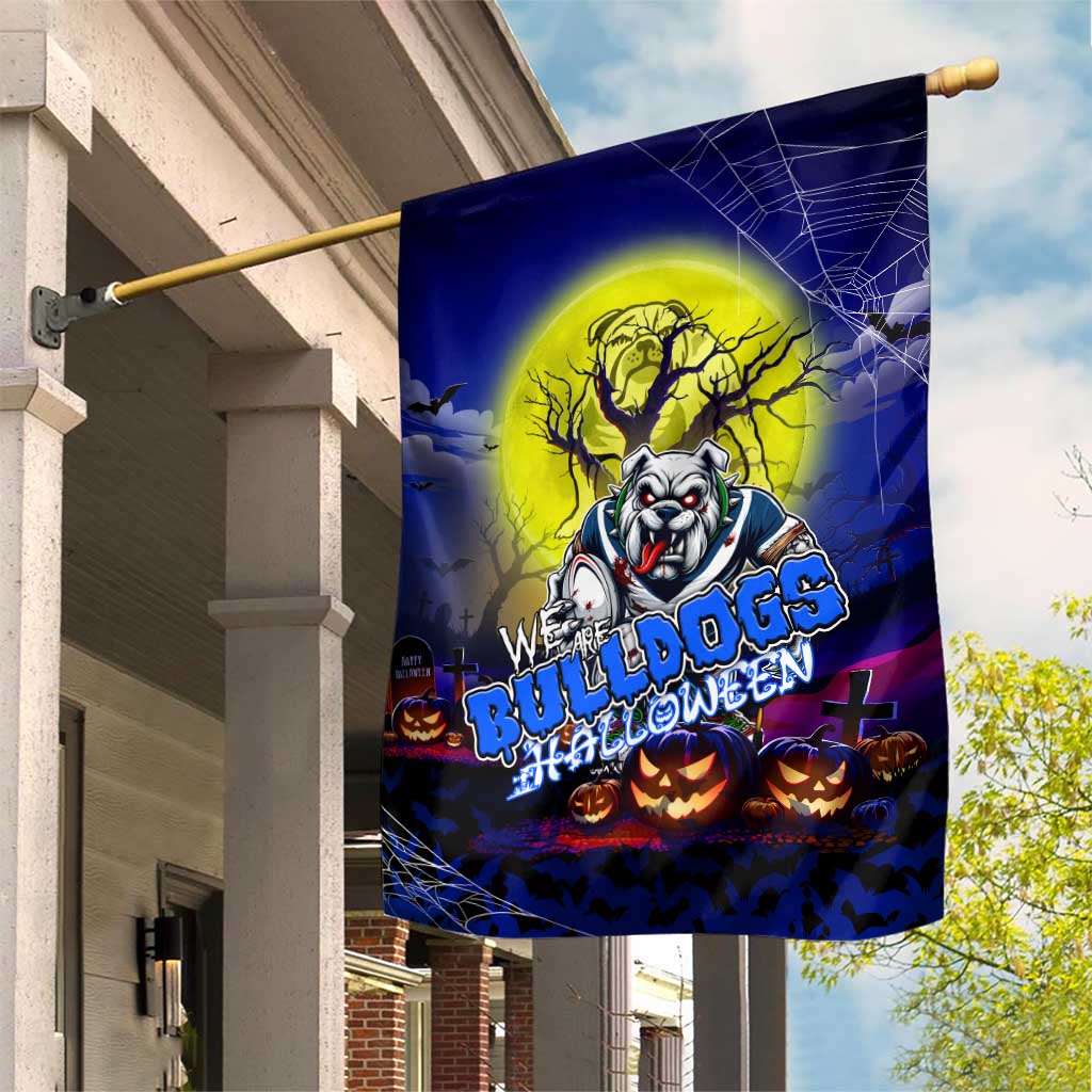 We Are Bulldogs Halloween Garden Flag Pumpkin Scary Spooky Season - Aussie Hoodie