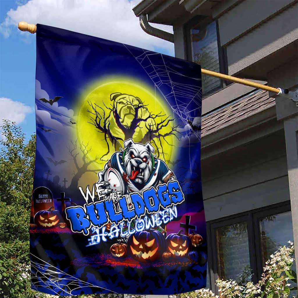We Are Bulldogs Halloween Garden Flag Pumpkin Scary Spooky Season - Aussie Hoodie