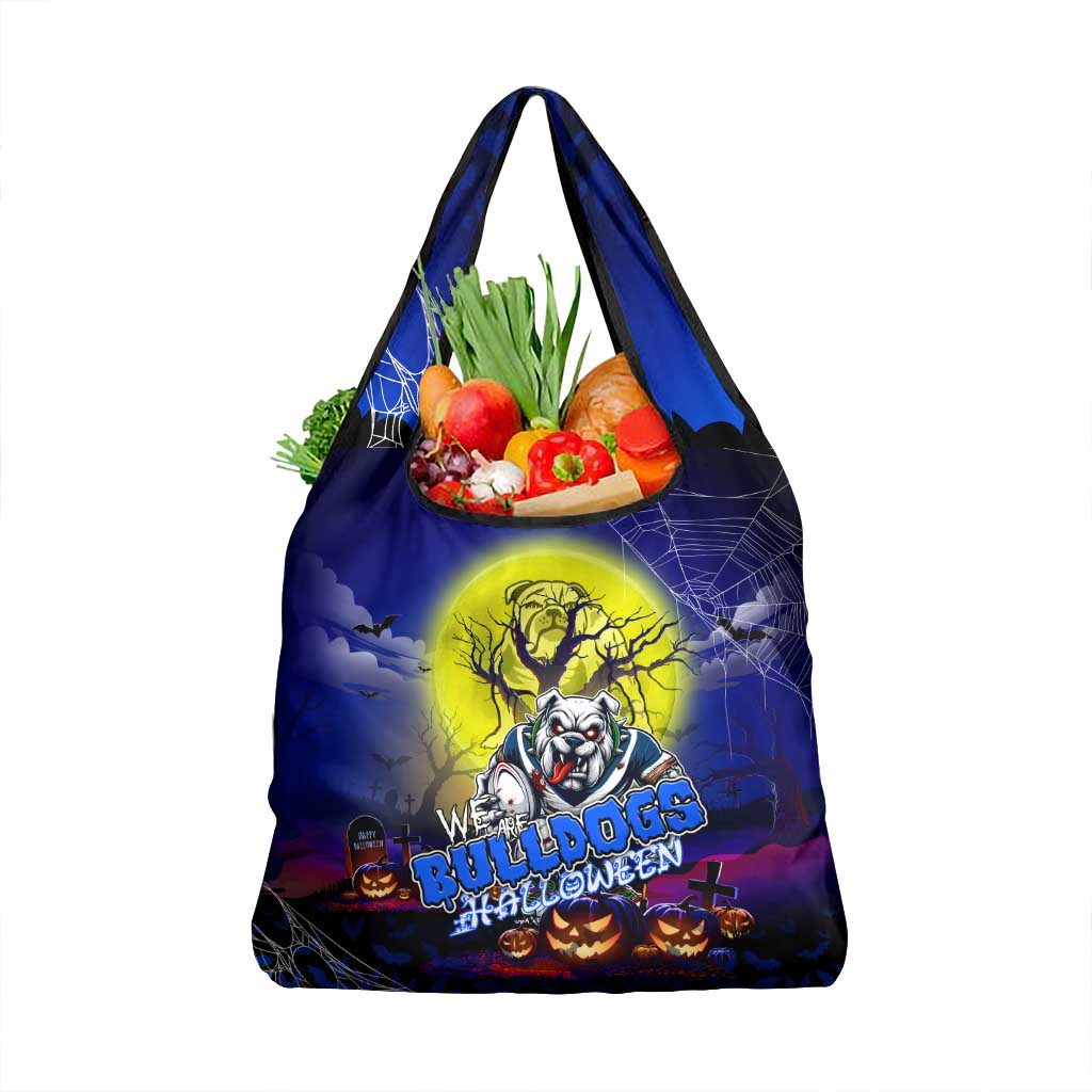 We Are Bulldogs Halloween Grocery Bag Pumpkin Scary Spooky Season - Aussie Hoodie