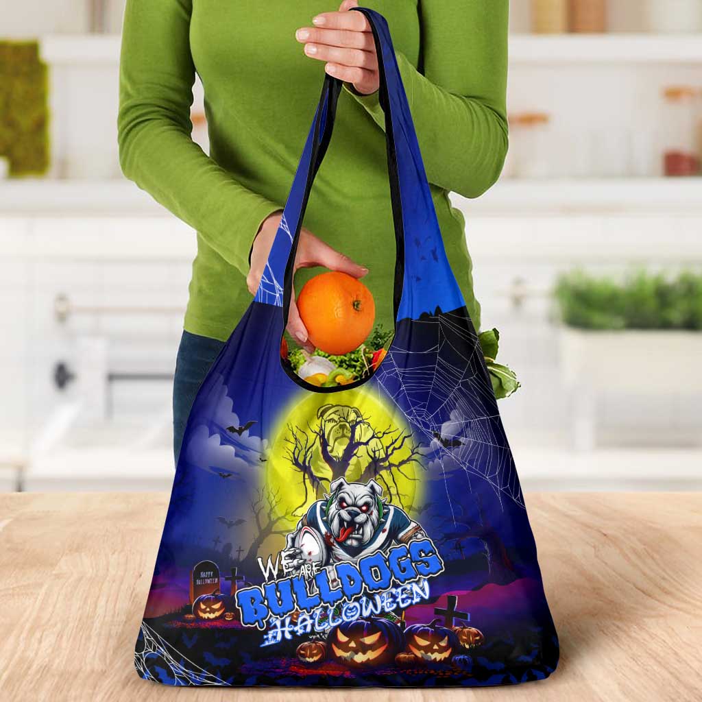 We Are Bulldogs Halloween Grocery Bag Pumpkin Scary Spooky Season - Aussie Hoodie