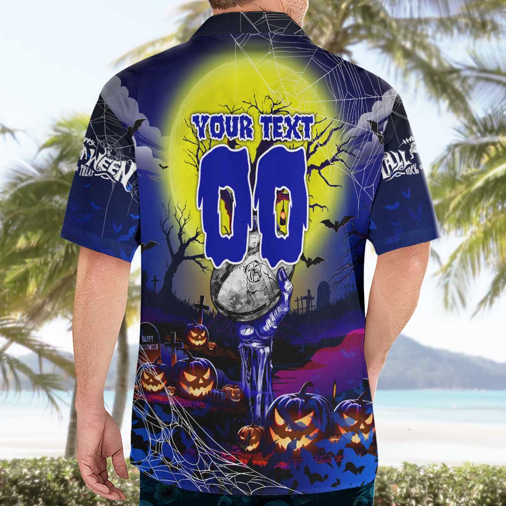 We Are Bulldogs Halloween Hawaiian Shirt Pumpkin Scary Spooky Season - Aussie Hoodie