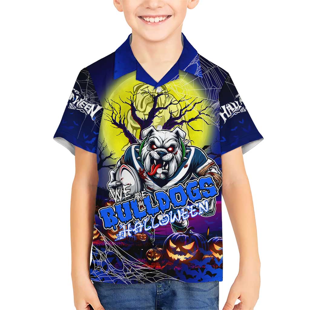 We Are Bulldogs Halloween Hawaiian Shirt Pumpkin Scary Spooky Season - Aussie Hoodie