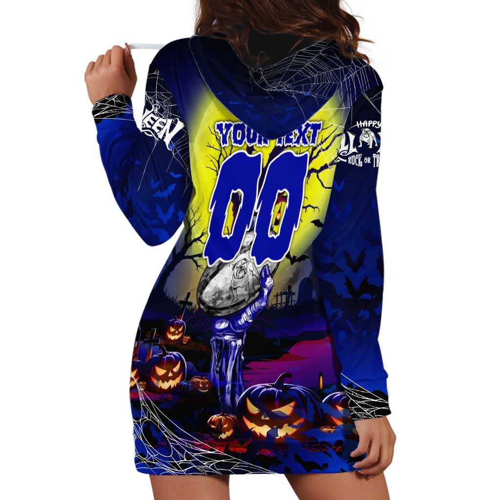 We Are Bulldogs Halloween Hoodie Dress Pumpkin Scary Spooky Season - Aussie Hoodie