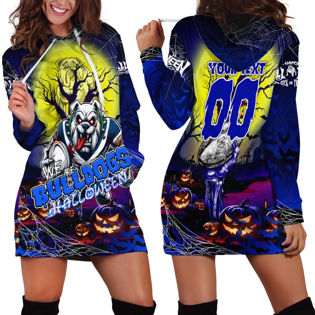 We Are Bulldogs Halloween Hoodie Dress Pumpkin Scary Spooky Season - Aussie Hoodie