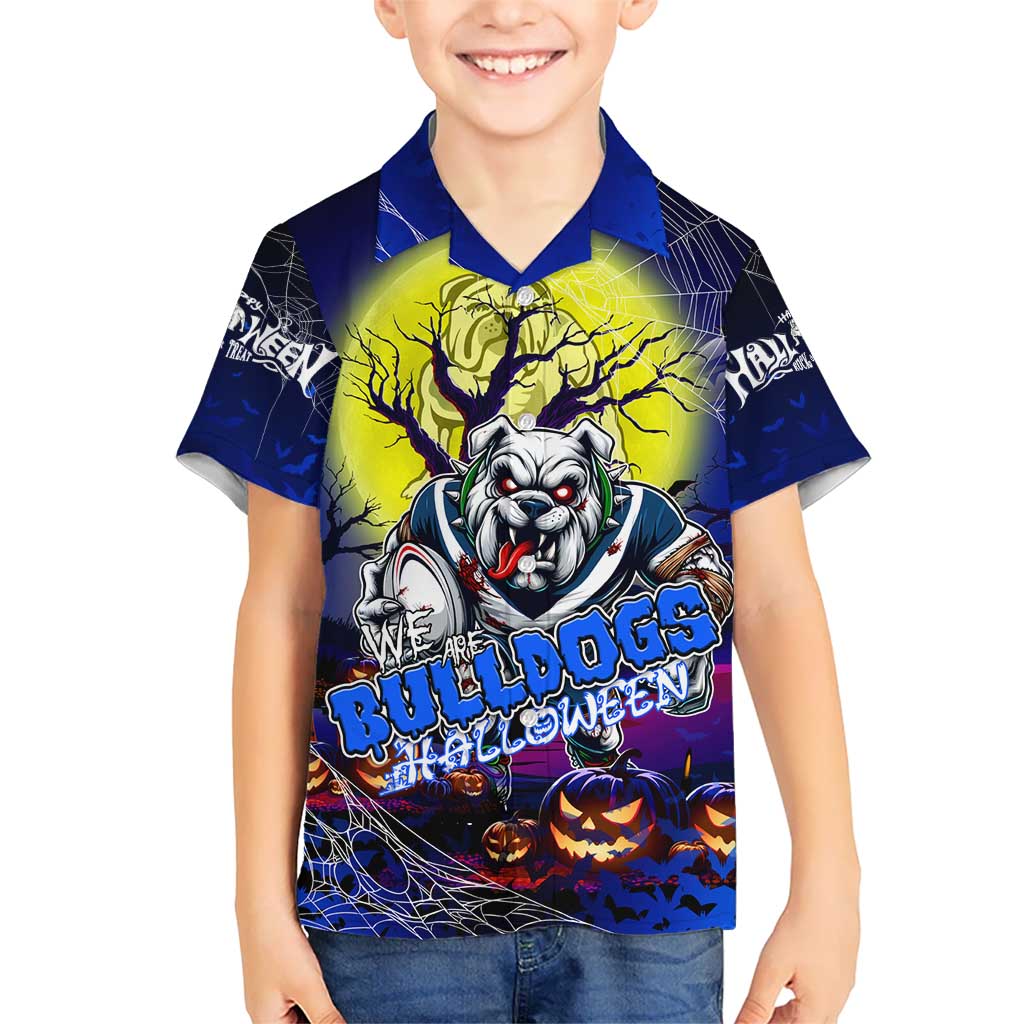 We Are Bulldogs Halloween Kid Hawaiian Shirt Pumpkin Scary Spooky Season - Aussie Hoodie