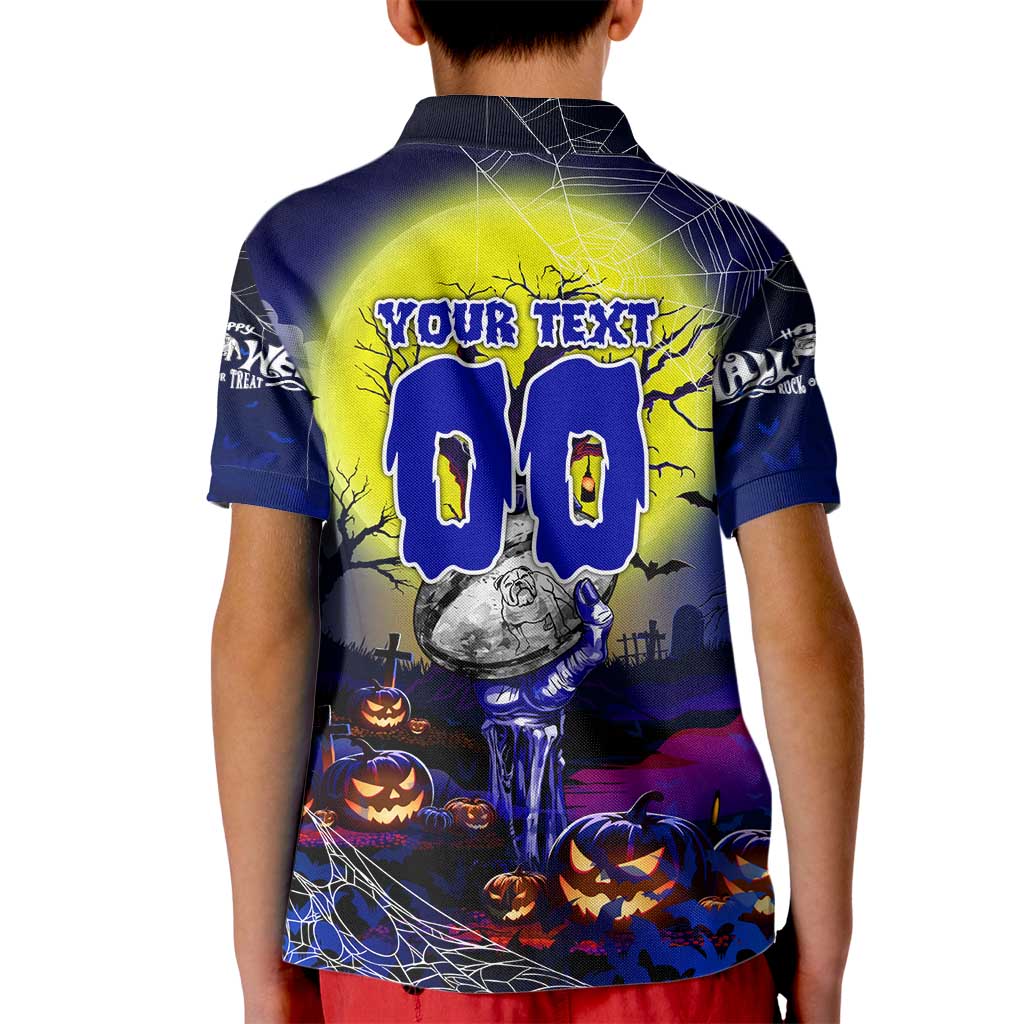 We Are Bulldogs Halloween Kid Polo Shirt Pumpkin Scary Spooky Season - Aussie Hoodie