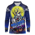 We Are Bulldogs Halloween Long Sleeve Polo Shirt Pumpkin Scary Spooky Season - Aussie Hoodie