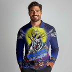 We Are Bulldogs Halloween Long Sleeve Polo Shirt Pumpkin Scary Spooky Season - Aussie Hoodie