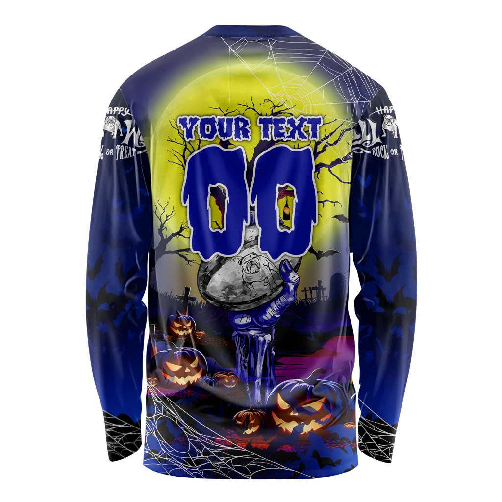 We Are Bulldogs Halloween Long Sleeve Shirt Pumpkin Scary Spooky Season - Aussie Hoodie