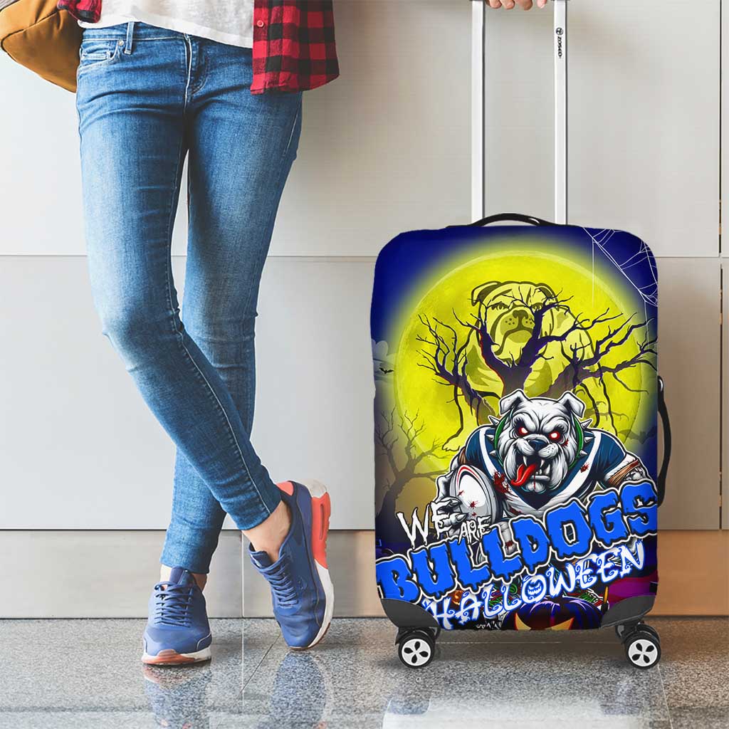 We Are Bulldogs Halloween Luggage Cover Pumpkin Scary Spooky Season - Aussie Hoodie