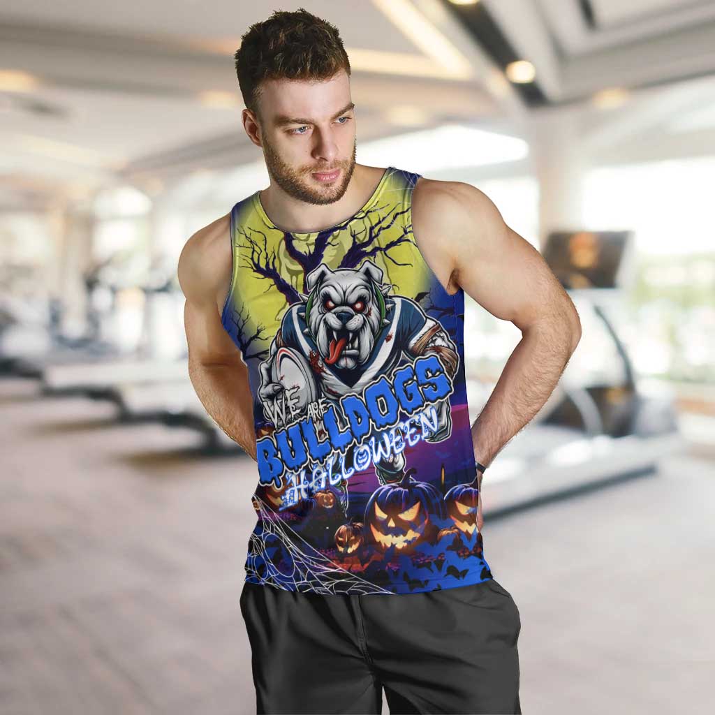 We Are Bulldogs Halloween Men Tank Top Pumpkin Scary Spooky Season - Aussie Hoodie