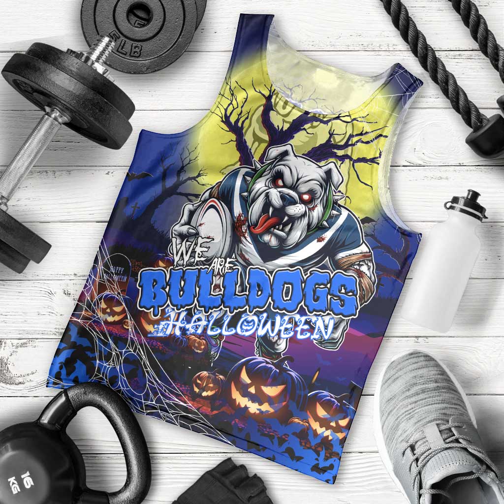 We Are Bulldogs Halloween Men Tank Top Pumpkin Scary Spooky Season - Aussie Hoodie