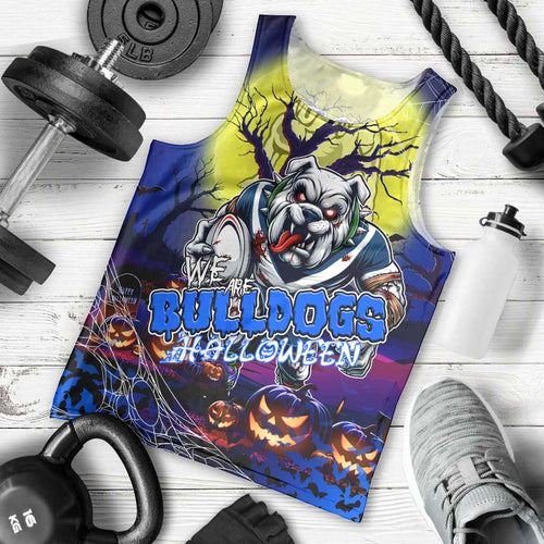 We Are Bulldogs Halloween Men Tank Top Pumpkin Scary Spooky Season - Aussie Hoodie