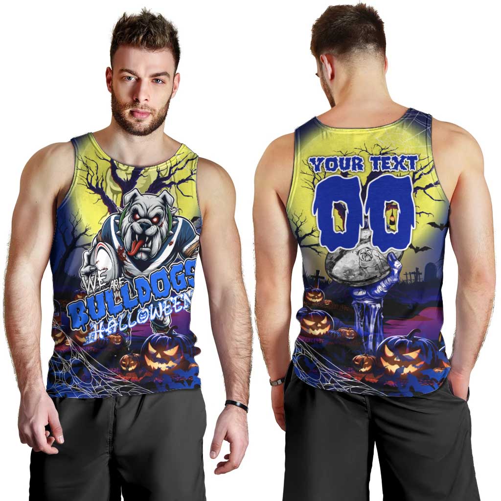 We Are Bulldogs Halloween Men Tank Top Pumpkin Scary Spooky Season - Aussie Hoodie