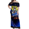 We Are Bulldogs Halloween Off Shoulder Maxi Dress Pumpkin Scary Spooky Season - Aussie Hoodie