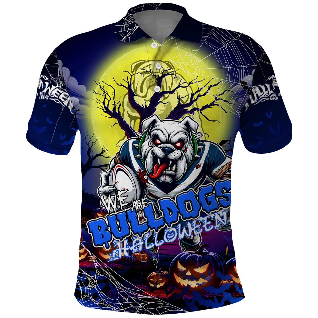 We Are Bulldogs Halloween Polo Shirt Pumpkin Scary Spooky Season - Aussie Hoodie