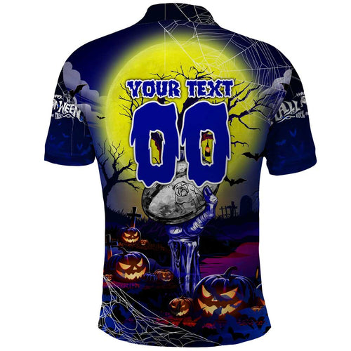 We Are Bulldogs Halloween Polo Shirt Pumpkin Scary Spooky Season - Aussie Hoodie