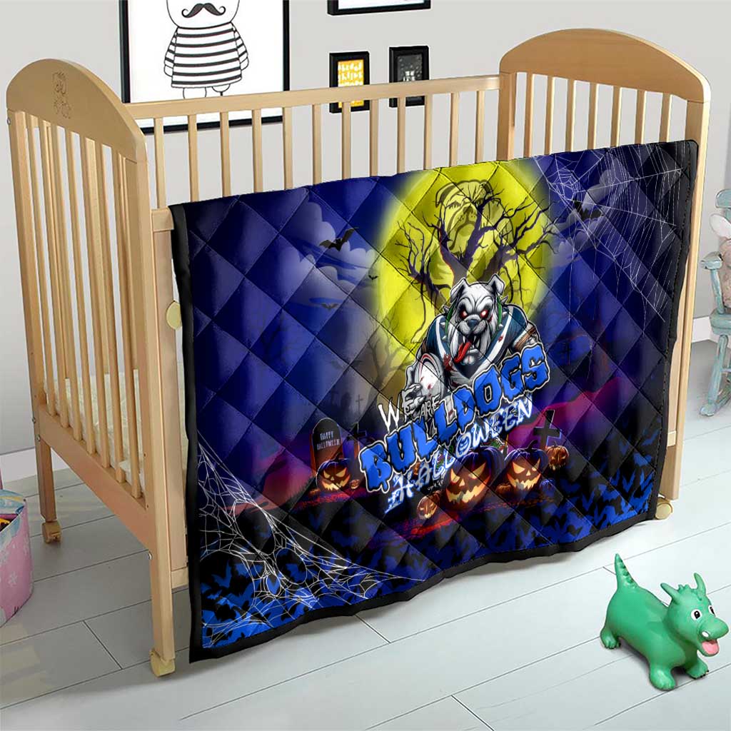 We Are Bulldogs Halloween Quilt Pumpkin Scary Spooky Season - Aussie Hoodie
