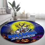 We Are Bulldogs Halloween Round Carpet Pumpkin Scary Spooky Season - Aussie Hoodie