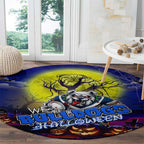 We Are Bulldogs Halloween Round Carpet Pumpkin Scary Spooky Season - Aussie Hoodie