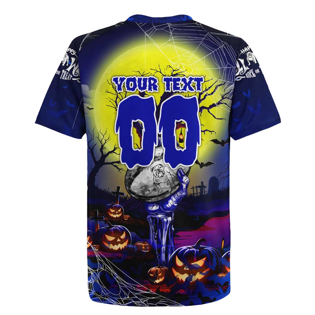 We Are Bulldogs Halloween Rugby Jersey Pumpkin Scary Spooky Season - Aussie Hoodie