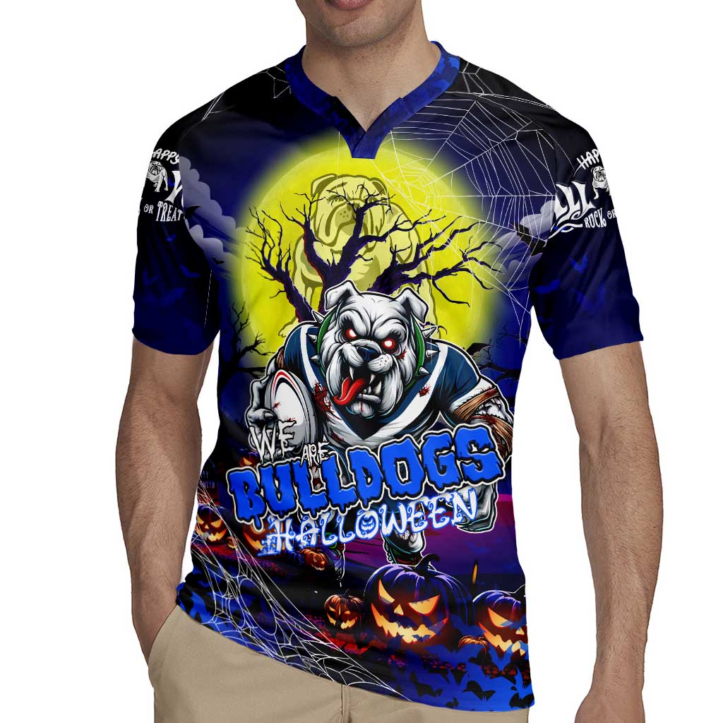 We Are Bulldogs Halloween Rugby Jersey Pumpkin Scary Spooky Season - Aussie Hoodie