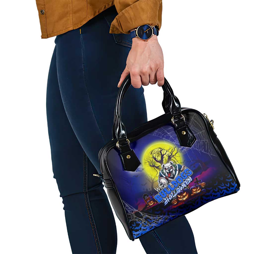 We Are Bulldogs Halloween Shoulder Handbag Pumpkin Scary Spooky Season - Aussie Hoodie
