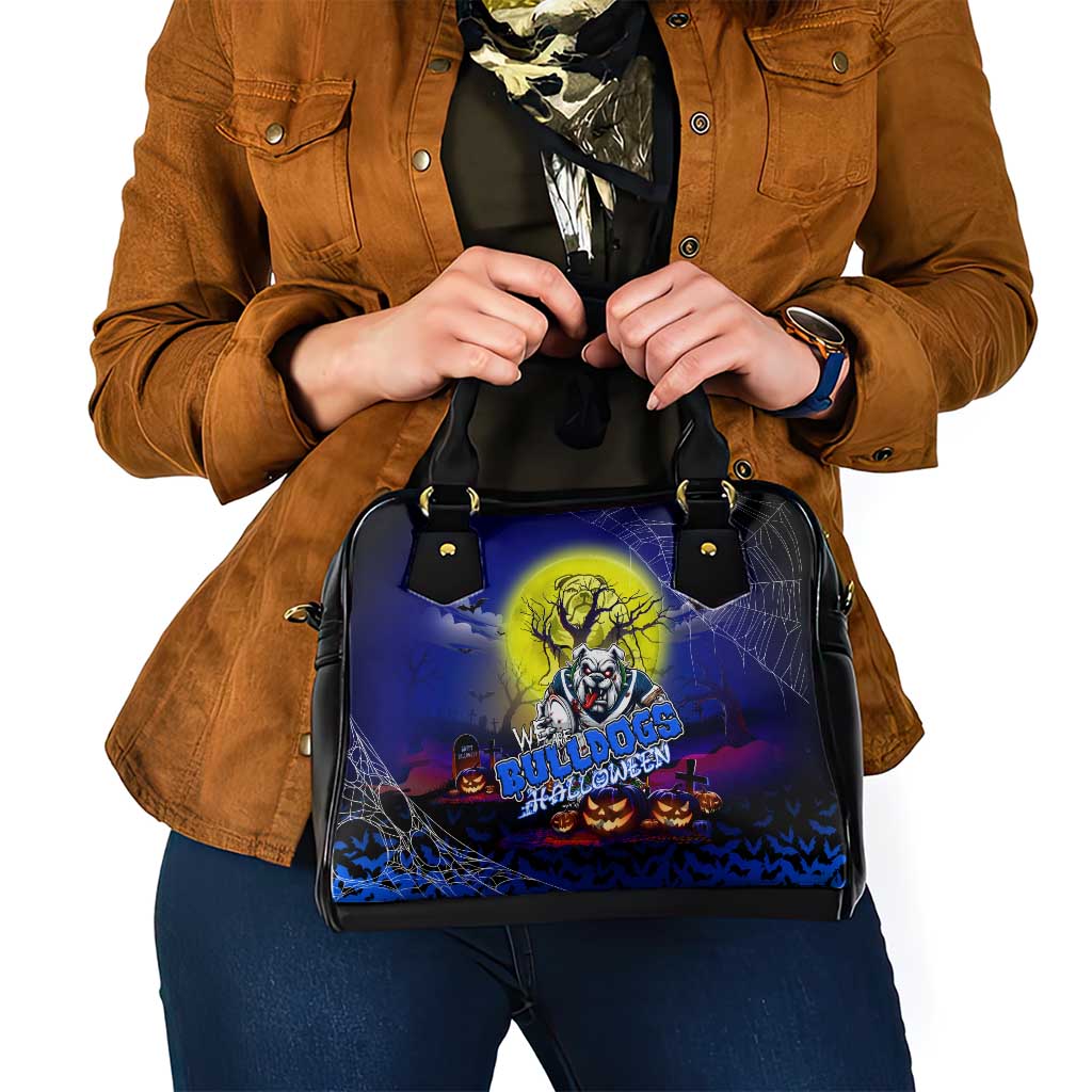 We Are Bulldogs Halloween Shoulder Handbag Pumpkin Scary Spooky Season - Aussie Hoodie