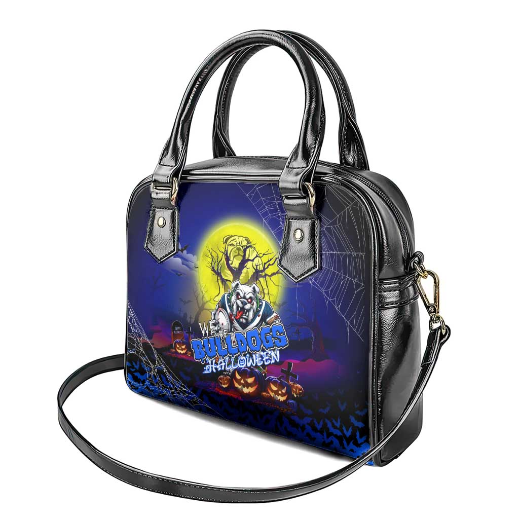 We Are Bulldogs Halloween Shoulder Handbag Pumpkin Scary Spooky Season - Aussie Hoodie