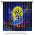 We Are Bulldogs Halloween Shower Curtain Pumpkin Scary Spooky Season - Aussie Hoodie
