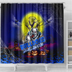 We Are Bulldogs Halloween Shower Curtain Pumpkin Scary Spooky Season - Aussie Hoodie