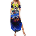 We Are Bulldogs Halloween Summer Maxi Dress Pumpkin Scary Spooky Season - Aussie Hoodie