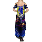 We Are Bulldogs Halloween Summer Maxi Dress Pumpkin Scary Spooky Season - Aussie Hoodie