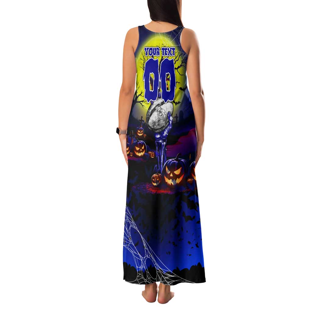 We Are Bulldogs Halloween Tank Maxi Dress Pumpkin Scary Spooky Season - Aussie Hoodie