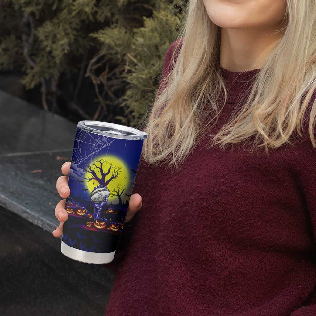 We Are Bulldogs Halloween Tumbler Cup Pumpkin Scary Spooky Season - Aussie Hoodie