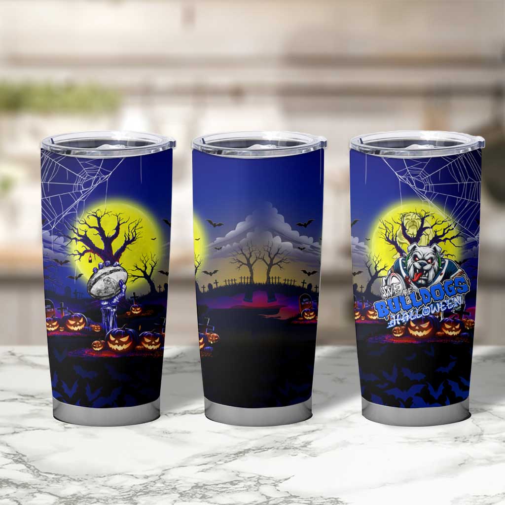 We Are Bulldogs Halloween Tumbler Cup Pumpkin Scary Spooky Season - Aussie Hoodie