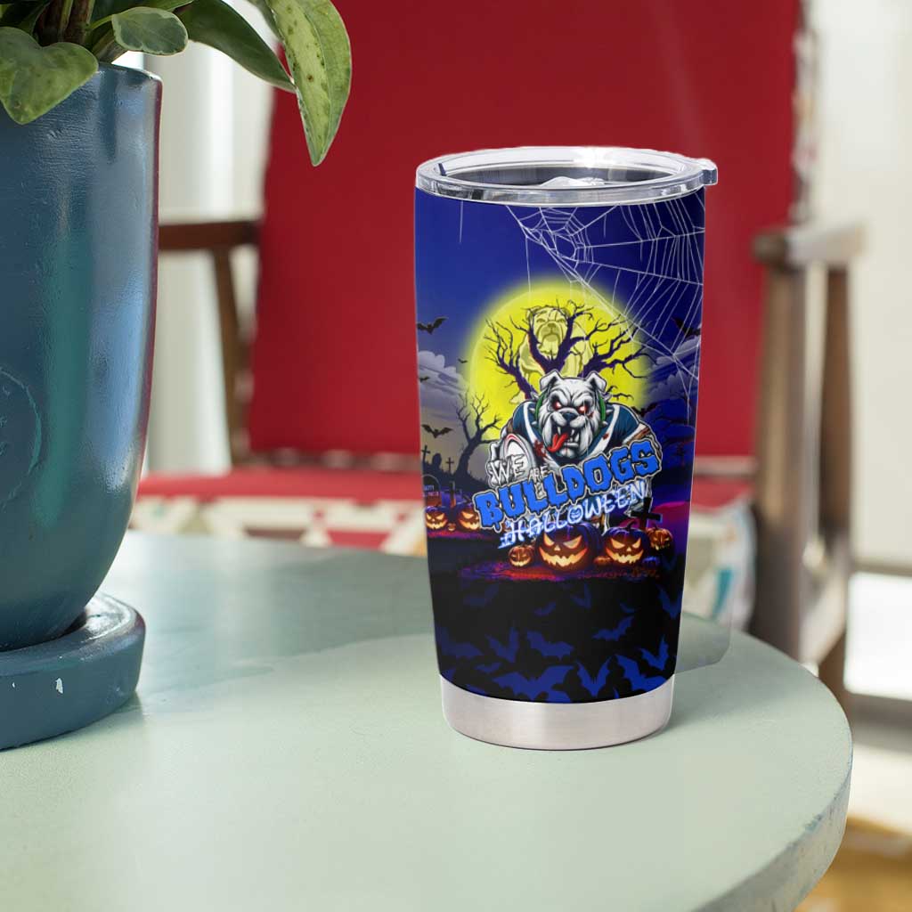 We Are Bulldogs Halloween Tumbler Cup Pumpkin Scary Spooky Season - Aussie Hoodie