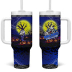 We Are Bulldogs Halloween Tumbler With Handle Pumpkin Scary Spooky Season - Aussie Hoodie