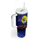 We Are Bulldogs Halloween Tumbler With Handle Pumpkin Scary Spooky Season - Aussie Hoodie