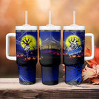 We Are Bulldogs Halloween Tumbler With Handle Pumpkin Scary Spooky Season - Aussie Hoodie