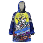 We Are Bulldogs Halloween Wearable Blanket Hoodie Pumpkin Scary Spooky Season - Aussie Hoodie