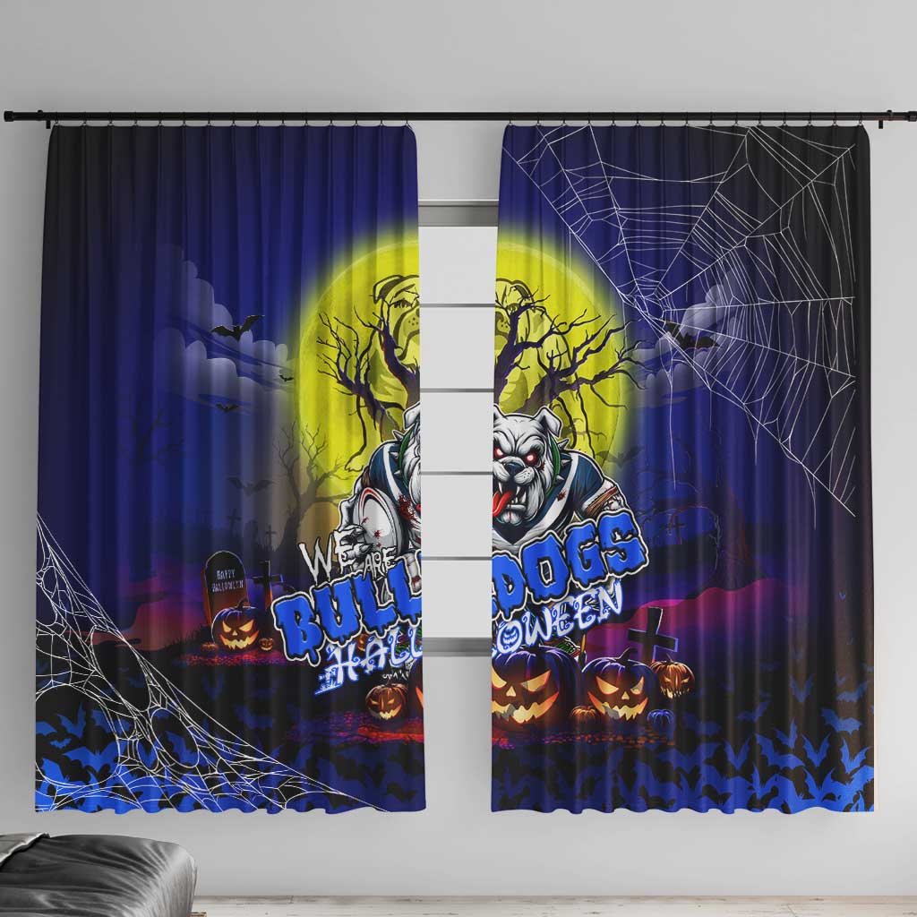 We Are Bulldogs Halloween Window Curtain Pumpkin Scary Spooky Season - Aussie Hoodie