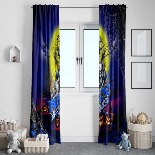 We Are Bulldogs Halloween Window Curtain Pumpkin Scary Spooky Season - Aussie Hoodie