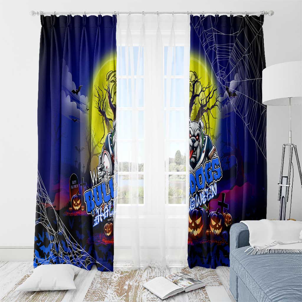 We Are Bulldogs Halloween Window Curtain Pumpkin Scary Spooky Season - Aussie Hoodie