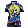We Are Bulldogs Halloween Women Polo Shirt Pumpkin Scary Spooky Season - Aussie Hoodie